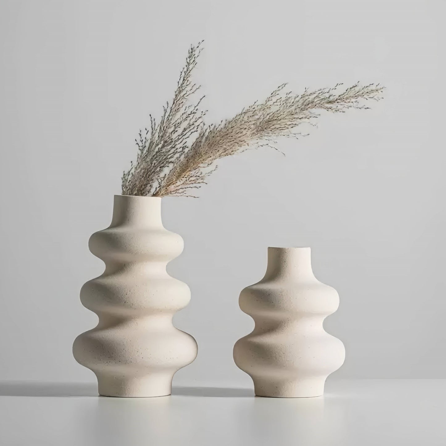 Ripple Silhouette Ceramic Vase
