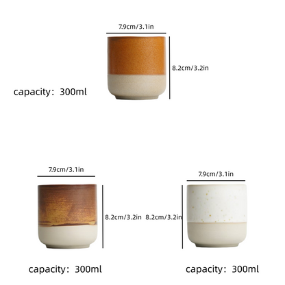 Two-Tone Glazed Ceramic Candle Vessel